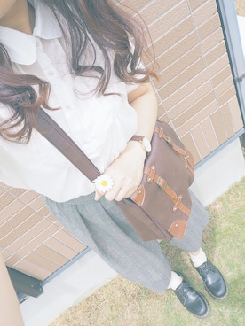 「青文字系」｜saraさん（レディース・154cm）の夏コーディネート