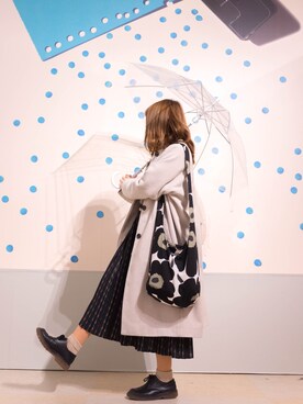 「SM2（エスエムツー）のアイテム（ノーカラージャケット）」を使った、miki☺︎さん（レディース・151cm）の冬コーディネート