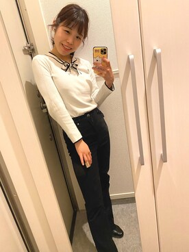 「anatelier（アナトリエ）のアイテム」を使った、‎みんとさん（レディース・148cm）の春コーディネート