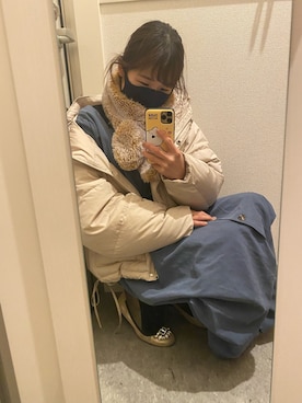 「SNIDEL（スナイデル）のアイテム（ダウンジャケット/コート）」を使った、‎みんとさん（レディース・148cm）の春コーディネート