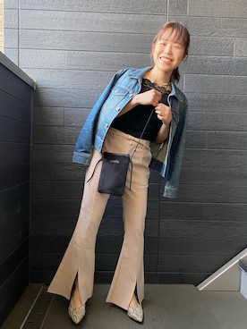 「ADDICTION（アディクション）のアイテム」を使った、‎みんとさん（レディース・148cm）の春コーディネート