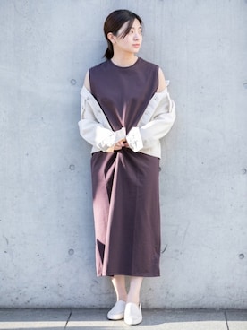 「URBAN RESEARCH ROSSO」｜「アイテム（デニムジャケット）」を使った、Ayuさん（レディース・157cm）の春コーディネート