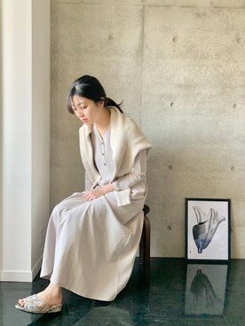 「ペールトーン」｜「アイテム（ワンピース/ドレス）」を使った、Ayuさん（レディース・157cm）の春コーディネート