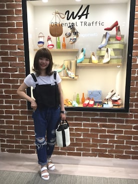 「メタリック」｜WA ららぽーと富士見さん（レディース・160cm）の夏コーディネート