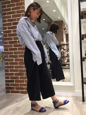 「メタリック」｜WA ららぽーと富士見さん（レディース・160cm）の夏コーディネート