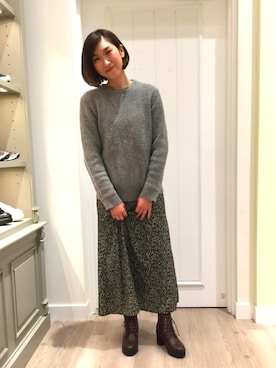 「ショートボブ」｜WA ららぽーと富士見さん（レディース・160cm）の秋コーディネート
