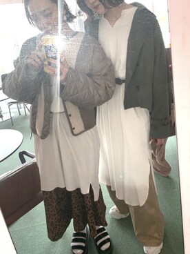 「select MOCA（セレクトモカ）のアイテム（トレンチコート）」を使った、る    ねさん（レディース・160cm）の春コーディネート