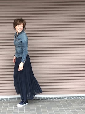 「CONVERSE（コンバース）のALL STAR INHEEL HI/オールスター　インヒール　HI（スニーカー）」を使った、Ｌエルさん（レディース・162cm）の春コーディネート