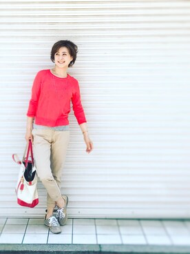 Lエルさん(レディース・162cm)の春コーディネート