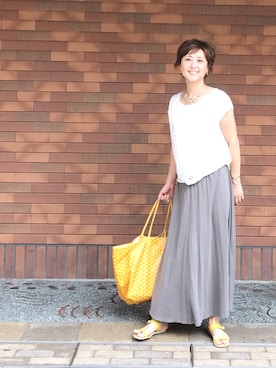 「LE JUN STANDARD（ルジュン スタンダード）のアイテム」を使った、Ｌエルさん（レディース・161cm）の夏コーディネート