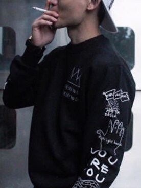 「OMIYAGE（オミヤゲ）のアイテム」を使った、hewhomeさん（メンズ・172cm）の夏コーディネート