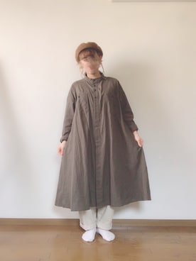 「LAGOM（LAGOM）のアイテム（ハンチング/ベレー帽）」を使った、belico*さん（レディース・146cm）の夏コーディネート