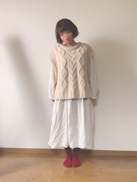 「アイテム（レッグウェア）」を使った、belico*さん（レディース・146cm）の秋コーディネート