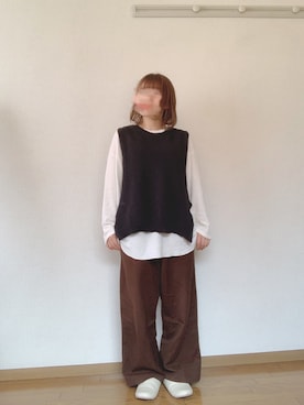 「rooms（ルームス）のアイテム」を使った、belico*さん（レディース・146cm）の春コーディネート