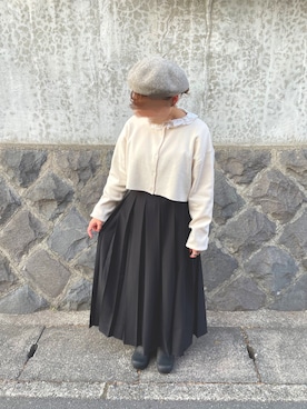 「TSUHARU by Samansa Mos2（ツハルバイサマンサモスモス）のアイテム（帽子）」を使った、belico*さん（レディース・148cm）の冬コーディネート