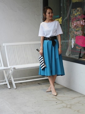 RIE TAKIさん（レディース・156cm）の夏コーディネート