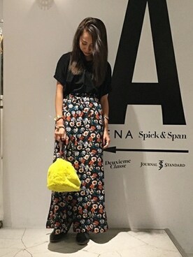 「ivory court（アイボリーコート）のアイテム（ショルダーバッグ）」を使った、RIE TAKIさん（レディース・156cm）の夏コーディネート