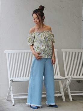 RIE TAKIさん（レディース・156cm）の夏コーディネート