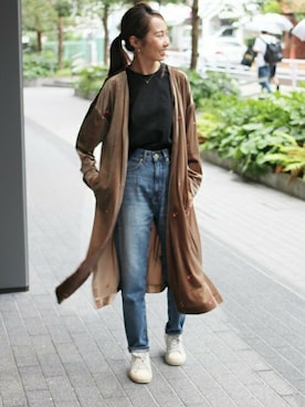 「ガウン」｜RIE TAKIさん（レディース・156cm）の秋コーディネート