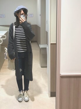「CONVERSE（コンバース）のconverse（コンバース） ALL STAR OX（オールスターOX）（スニーカー）」を使った、hiroさん（レディース・161cm）の秋コーディネート