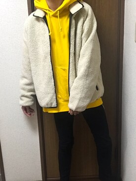 「SPINNS（スピンズ）のアイテム（ブルゾン）」を使った、motokiさん（メンズ・178cm）の秋コーディネート