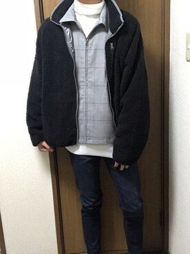 「SPINNS（スピンズ）のアイテム（ブルゾン）」を使った、motokiさん（メンズ・178cm）の秋コーディネート