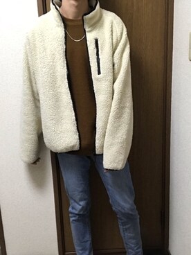 「SPINNS（スピンズ）のアイテム（ブルゾン）」を使った、motokiさん（メンズ・178cm）の秋コーディネート