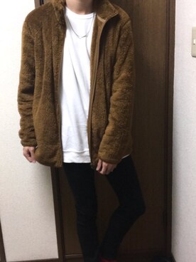 「アイテム（ブルゾン）」を使った、motokiさん（メンズ・178cm・10代）の秋コーディネート