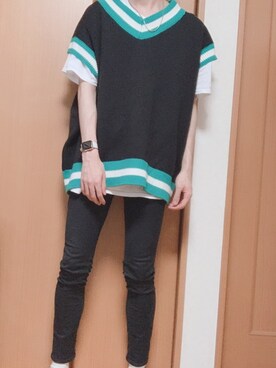 「Right-on（ライトオン）のアイテム（レッグウェア）」を使った、motokiさん（メンズ・178cm）の夏コーディネート