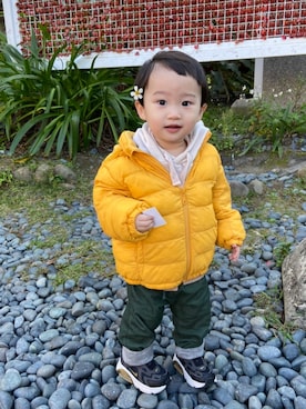 「アイテム（その他ベビー用品）」を使った、Yolanda Cさん（キッズ・80cm）の冬コーディネート