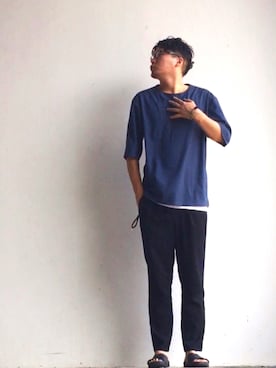「SCOTCH & SODA（スコッチ アンド ソーダ）のアイテム（アクセサリー）」を使った、ストック283さん（メンズ・177cm）の夏コーディネート