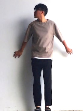 「N.HOOLYWOOD（N.ハリウッド）のアイテム（アクセサリー）」を使った、ストック283さん（メンズ・177cm）の夏コーディネート