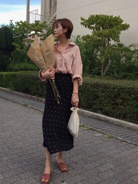 「ISOOK（アイスー）のアイテム（サンダル）」を使った、eriさん（レディース・159cm）の夏コーディネート