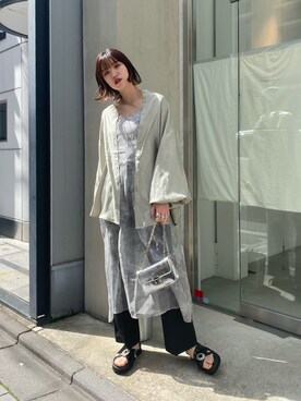 「WHO'S WHO gallery（フーズフーギャラリー）のアイテム（ワンピース）」を使った、ヒナさん（レディース・170cm）の春コーディネート