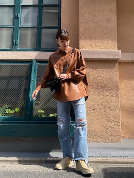 「GRAVIS（グラヴィス）のアイテム」を使った、ヒナさん（レディース・170cm）の春コーディネート