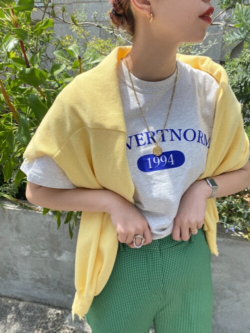 Who S Who Gallery 京都寺町店ヒナさんのtシャツ カットソーを使ったコーディネート Zozotown