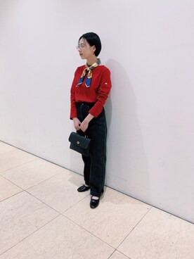 「orcival」｜「アイテム（財布/小物）」を使った、Bshop二子玉川店スタッフさん（レディース・160cm）の夏コーディネート