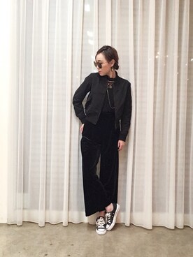 「CONVERSE（コンバース）のconverse（コンバース） ALL STAR OX（オールスターOX）（スニーカー）」を使った、ga625さん（レディース・161cm）の冬コーディネート