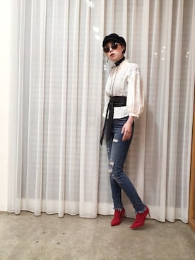 「バルーンスリーブ」｜ga625さん（レディース・161cm）の春コーディネート