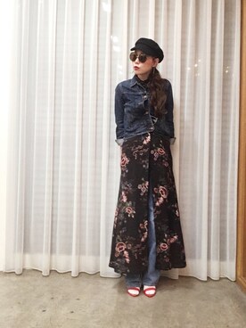 「ソックス」｜「アイテム（シャツワンピース）」を使った、ga625さん（レディース・161cm）の春コーディネート
