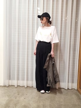 「WOWSTYLE（WOWSTYLE）のアイテム」を使った、ga625さん（レディース・161cm）の春コーディネート