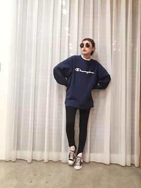 「CONVERSE（コンバース）のconverse（コンバース） ALL STAR OX（オールスターOX）（スニーカー）」を使った、ga625さん（レディース・161cm）の秋コーディネート