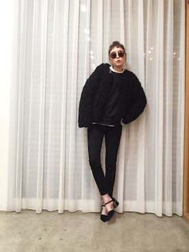 「CHEAP MONDAY（チープマンデイ）のアイテム（ニット/セーター）」を使った、ga625さん（レディース・161cm）の秋コーディネート