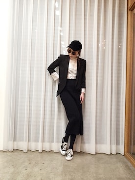 「CONVERSE（コンバース）のconverse（コンバース） ALL STAR OX（オールスターOX）（スニーカー）」を使った、ga625さん（レディース・161cm）の冬コーディネート