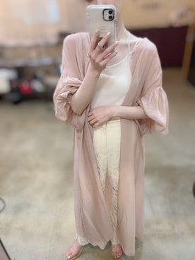 「Chico（チコ）のアイテム（シャツワンピース）」を使った、ga625さん（レディース・162cm）の夏コーディネート