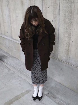 「UNIQLO（ユニクロ）のエクストラファインメリノリブタートルネックセーター（長袖）（ニット/セーター）」を使った、ひまり︎︎さん（レディース・157cm）の冬コーディネート