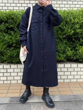 「FRAMeWORK（フレームワーク）のアイテム（ワンピース/ドレス）」を使った、ruiさん（レディース・152cm）の秋コーディネート
