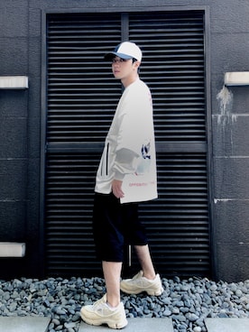 「Stampd' LA（スタンプドエルエー）のアイテム（キャップ）」を使った、Haochanghxxさん（メンズ・167cm）の秋コーディネート