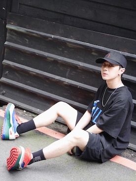 「VIBRATE（バイブレート）のアイテム」を使った、Haochanghxxさん（メンズ・167cm）の春コーディネート