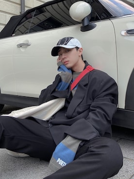 「VIBRATE（バイブレート）のアイテム」を使った、Haochanghxxさん（メンズ・167cm）の冬コーディネート